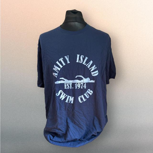 Vintage Men's T-shirt - Navy - XXL on Productcaster.