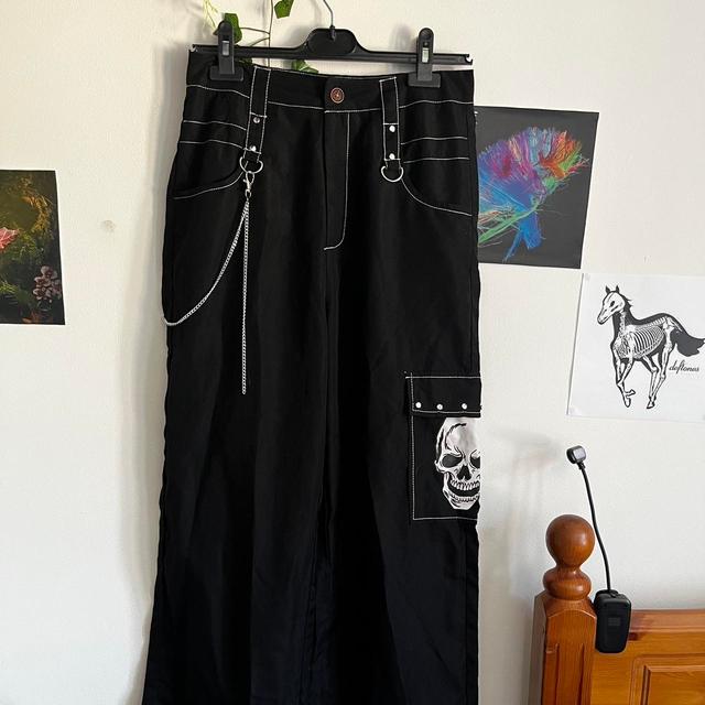 Romwe Women's Trousers - Black - M on Productcaster.