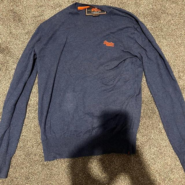 Superdry Men's Sweatshirt - Navy - L on Productcaster.