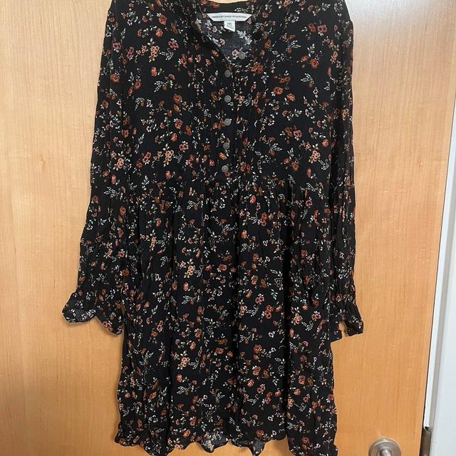 American Eagle Outfitters Women's Dress - Black/Multi - XXS on Productcaster.