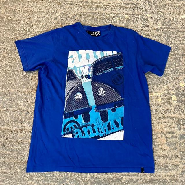 Animal Men's T-shirt - Blue - M on Productcaster.