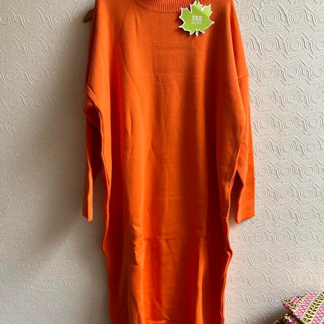 Women's A-line Dress - Orange on Productcaster.