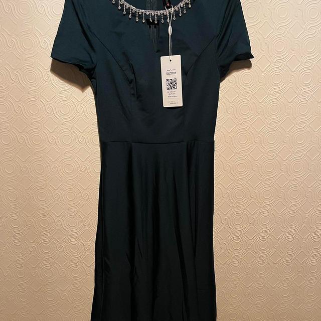 Women's A-line Dress - Green - S on Productcaster.