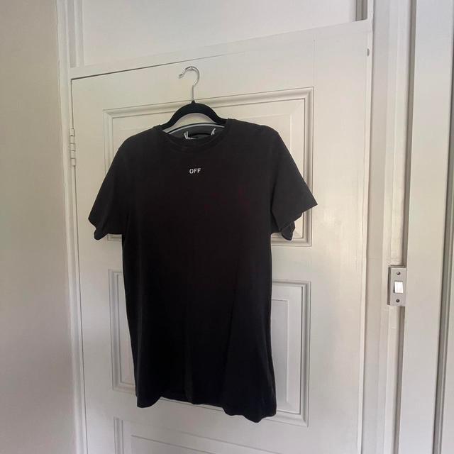 Off-White Men's T-shirt - Black - S on Productcaster.