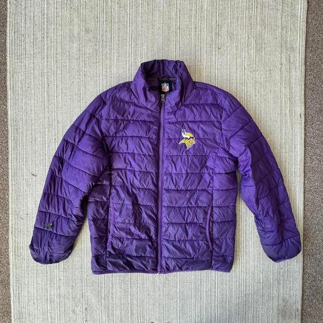 NFL Men's Puffer Jacket - Purple - L on Productcaster.