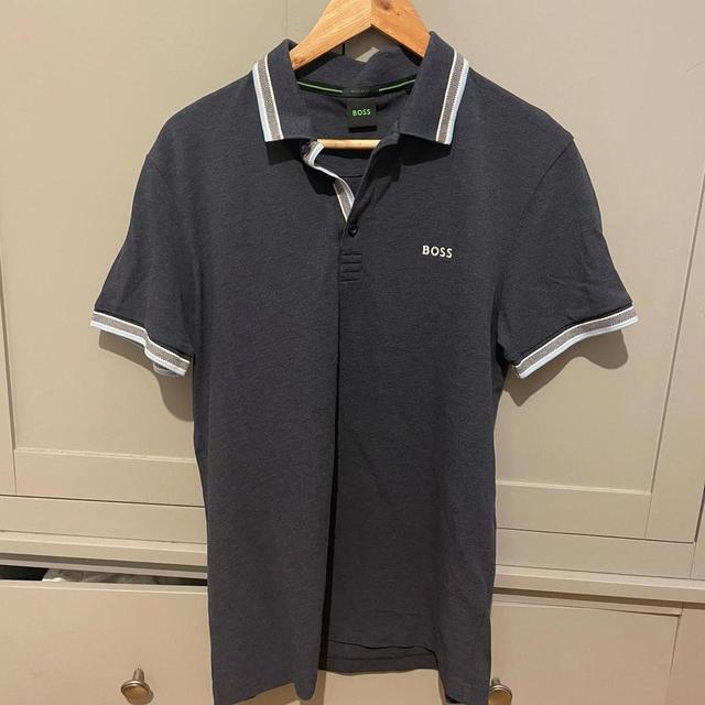 Hugo Boss Men's Polo shirt - Navy - L on Productcaster.