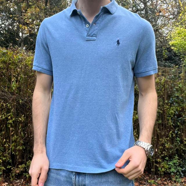 Ralph Lauren Men's Polo shirt - Blue - M on Productcaster.