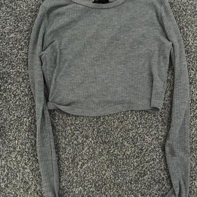 New Look Women's Crop top - Grey - 8 on Productcaster.