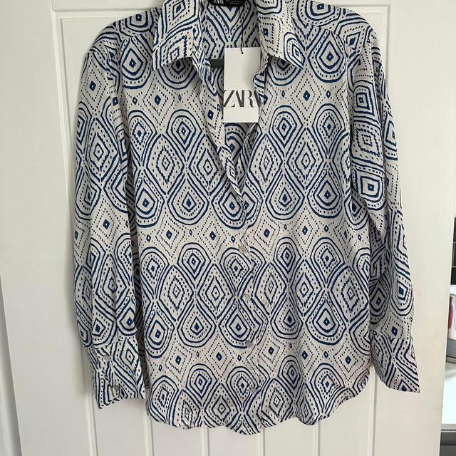 Zara Women's Shirt - Blue - S on Productcaster.