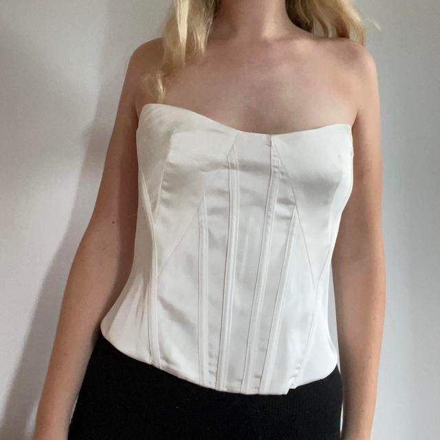 Zara Women's Corset - White - M on Productcaster.