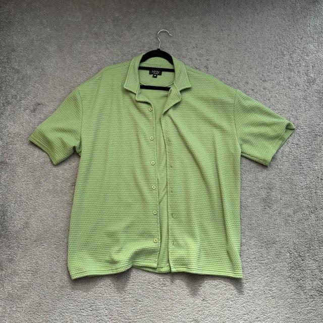 Boohoo Men's Shirt - Green - M on Productcaster.