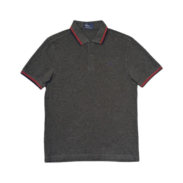 Fred Perry Men's Polo shirt - Grey/Red - M on Productcaster.