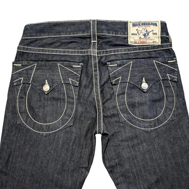 True Religion Men's Jeans - White/Navy - 33" on Productcaster.