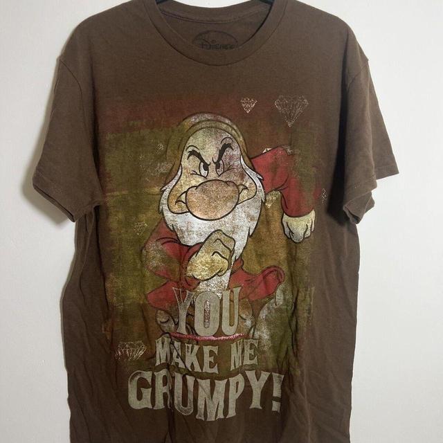 Disney Men's T-shirt - Brown - M on Productcaster.