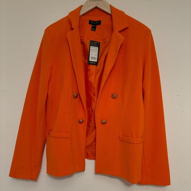 New Look Women's Blazer Jacket - Orange - UK 12 on Productcaster.