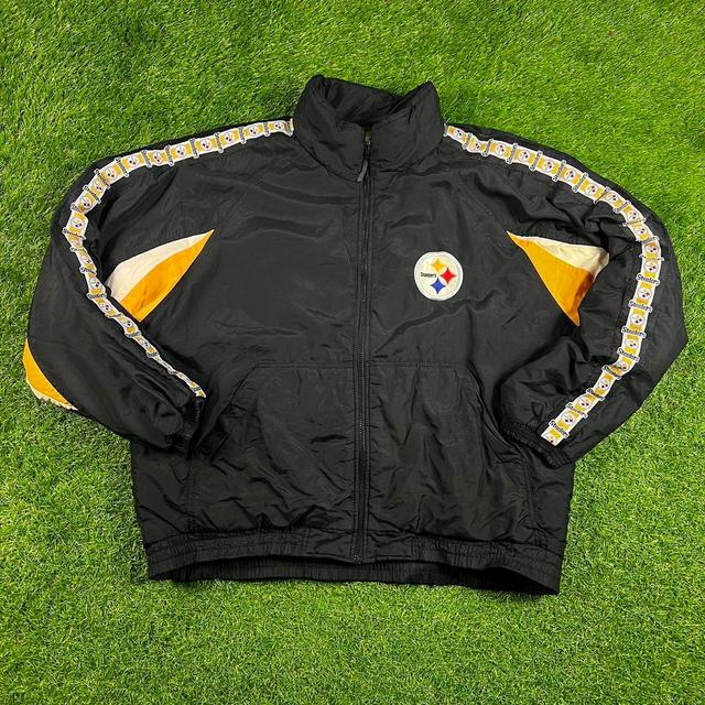 NFL Men's Puffer Jacket - Black - XL on Productcaster.