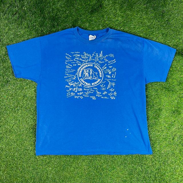 American Vintage Men's T-shirt - Blue - L on Productcaster.