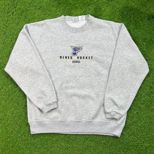 American Vintage Men's Sweatshirt - Grey - L on Productcaster.