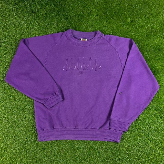 Nike Men's Sweatshirt - Purple - M on Productcaster.