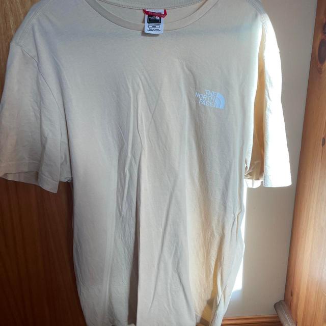 The North Face Men's T-shirt - Cream/Yellow - M on Productcaster.