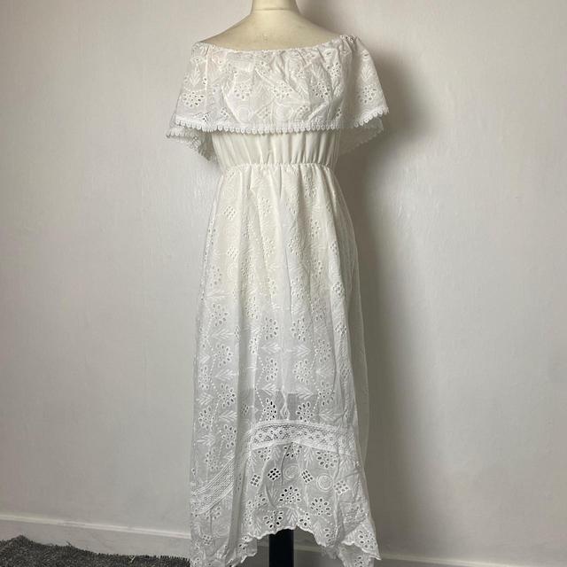 Women's A-line Dress - White - 6 on Productcaster.