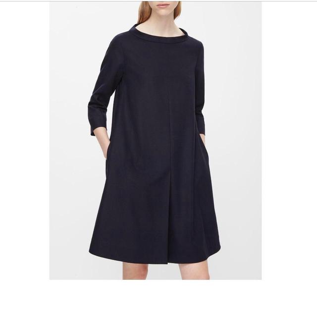 COS Women's A-line Dress - Navy - 34 on Productcaster.