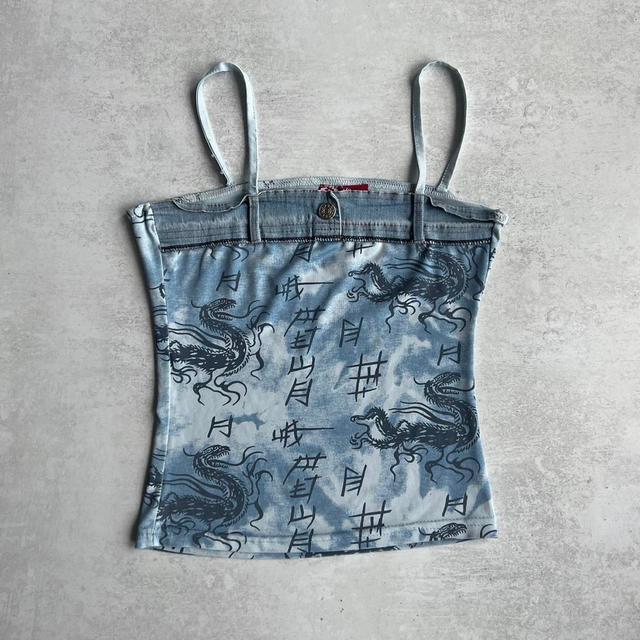 Reclaimed Vintage Women's Crop top - Blue/Navy - S on Productcaster.