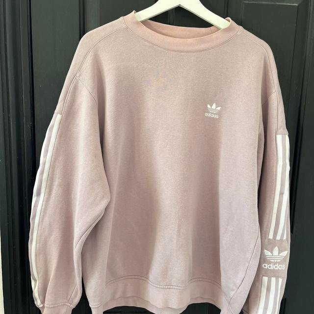 Adidas Men's Sweatshirt - Pink - M on Productcaster.