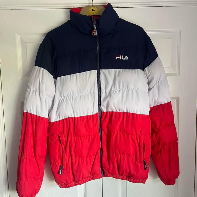 Fila Men's Puffer Jacket - Multi - M on Productcaster.