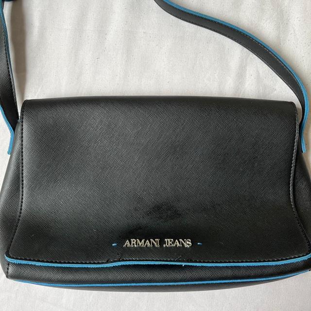 Armani Jeans Women's Clutch bags - Black/Blue on Productcaster.