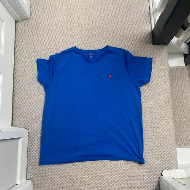 Ralph Lauren Men's T-shirt - Blue - L on Productcaster.