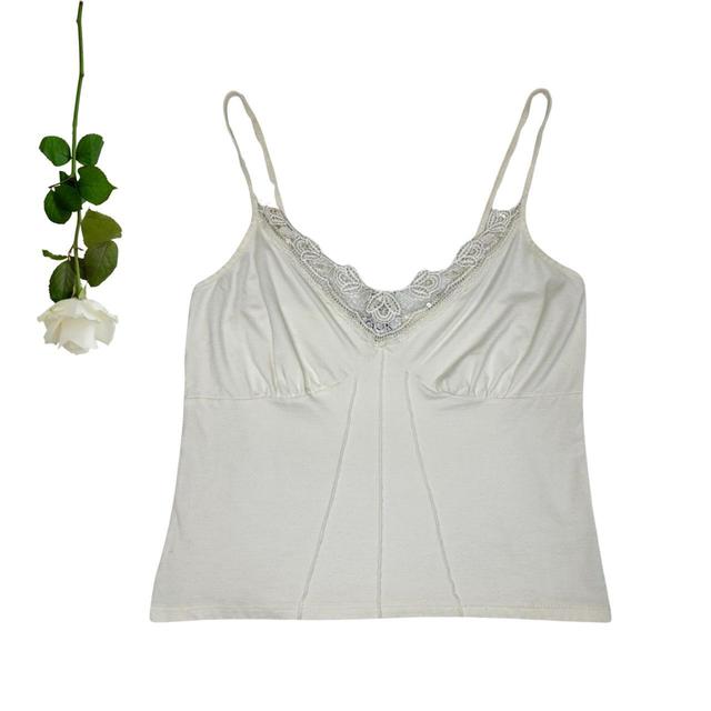 Vintage Women's Crop top - Cream - 10 on Productcaster.