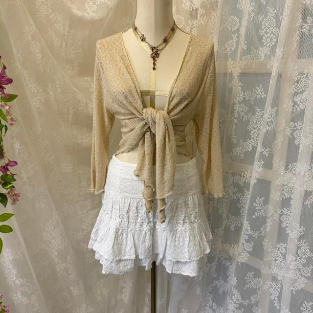 Vintage Women's Cardigan - Tan - L on Productcaster.