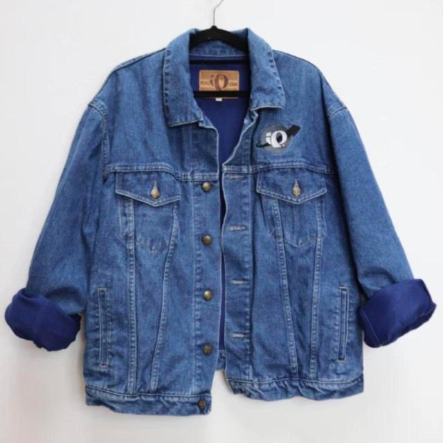 Vintage Men's Jacket - Blue - L on Productcaster.