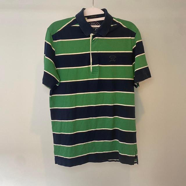 Paul & Shark Men's Polo shirt - Green/Blue - M on Productcaster.