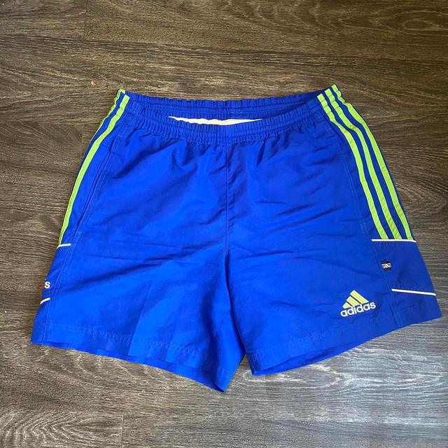 Adidas Men's Shorts - Blue - S on Productcaster.