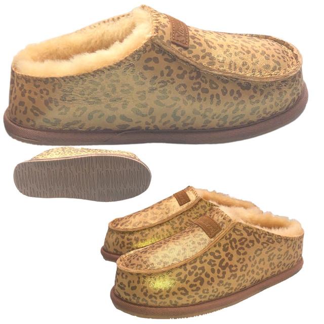 Designer Women's Slippers - Gold/Brown - UK 3 on Productcaster.