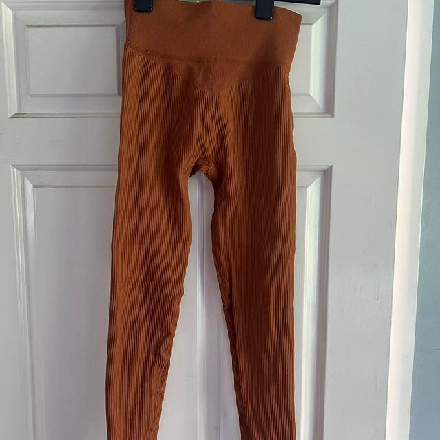 Bo+Tee Women's Leggings - Brown/Orange - S on Productcaster.