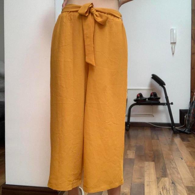 Select Fashion Women's Trousers - Yellow/Orange - UK 6 on Productcaster.