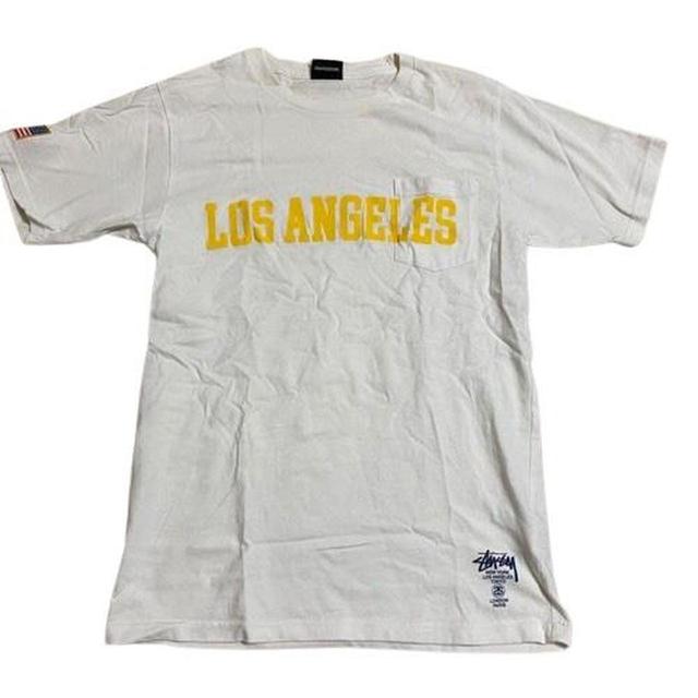 Stüssy Men's T-shirt - White - S on Productcaster.