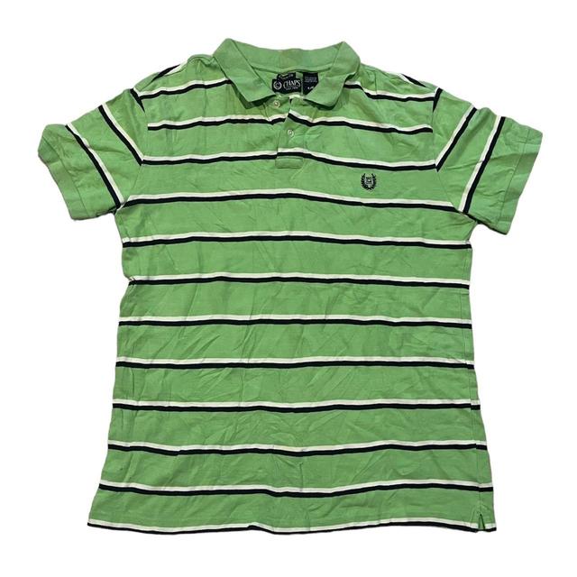 Chaps Men's Polo shirt - Green - L on Productcaster.