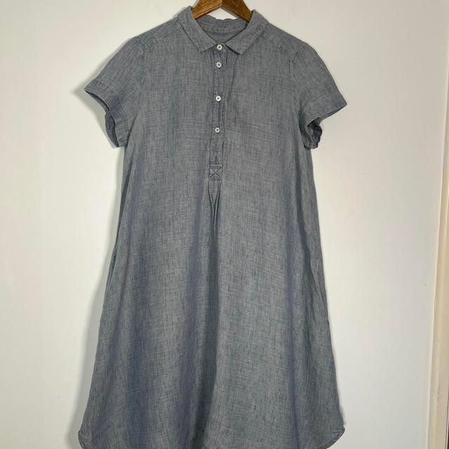 Toast Women's Shirt Dress - Blue - 10 on Productcaster.