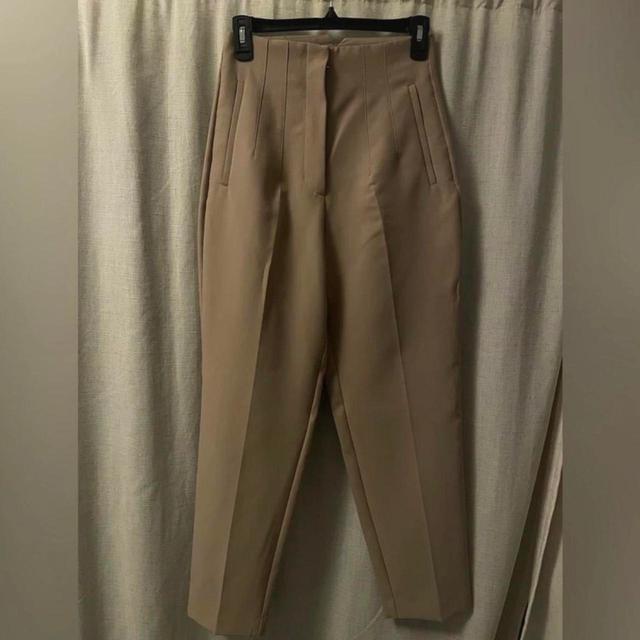 Zara Women's Trousers - Tan - UK 8 on Productcaster.