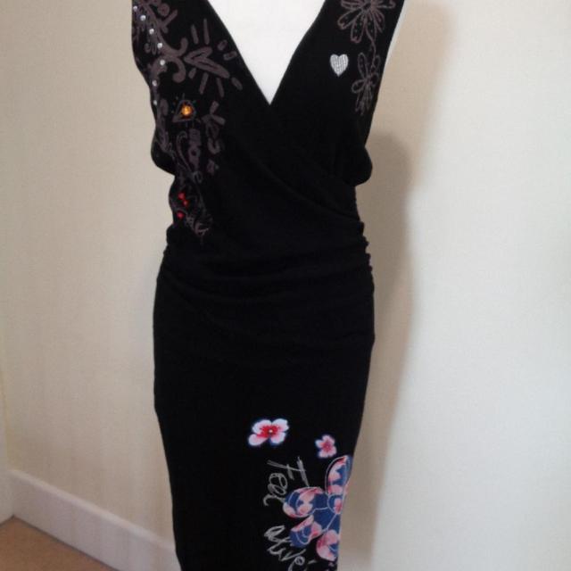 Desigual Women's Midi Dress - Black - XL on Productcaster.