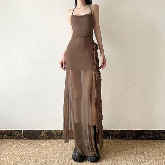 Women's Dress - Brown/Tan - One size on Productcaster.