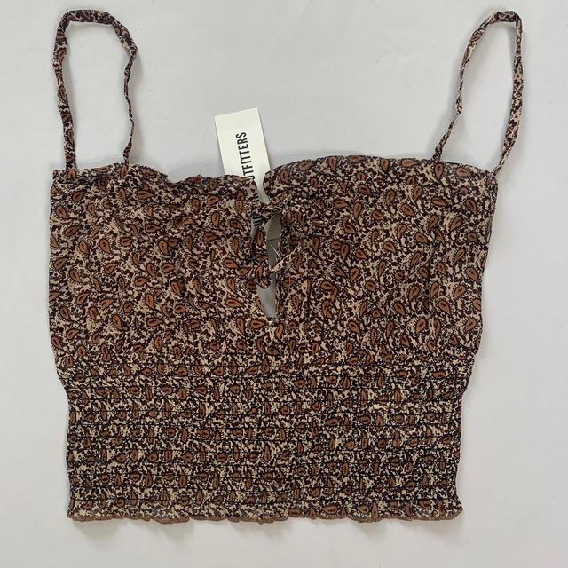 Urban Outfitters Women's Crop top - Brown/Multi - S on Productcaster.