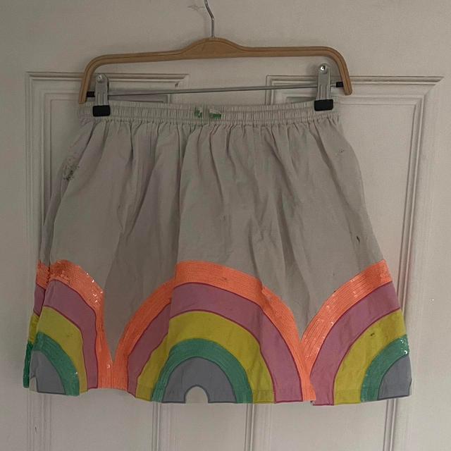 Mini Boden Kids' Midi Skirt - Grey/Yellow on Productcaster.