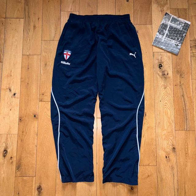 Puma Men's Sweatpants - Navy - L on Productcaster.