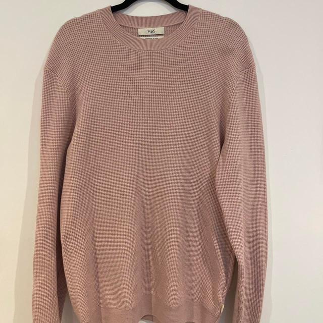 Marks & Spencer Men's Sweatshirt - Pink/Purple - L on Productcaster.