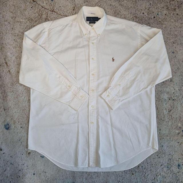 Ralph Lauren Men's Shirt - White - L on Productcaster.